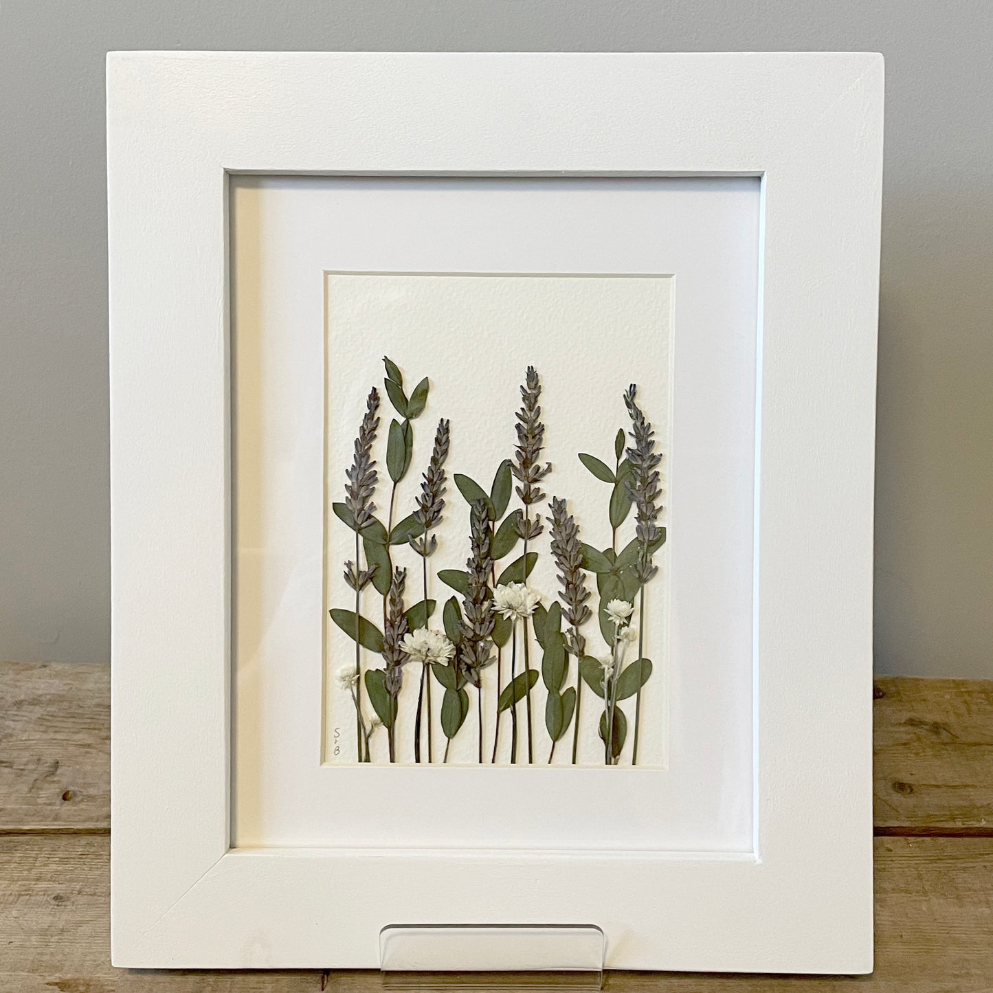 5"x7" Lavender & Eucalyptus - Original Artwork Framed