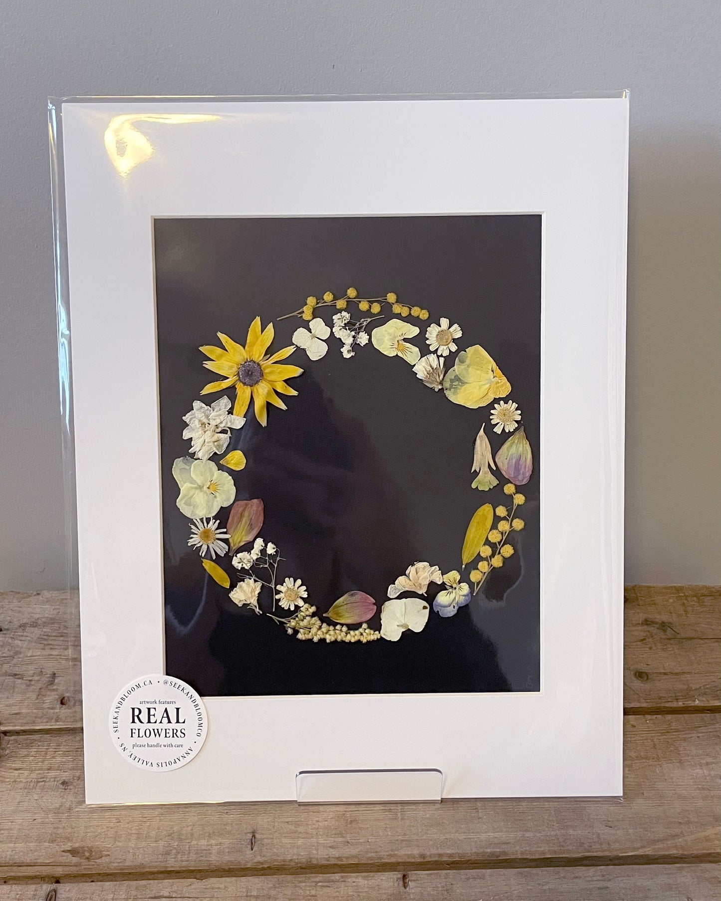 8x10" Floral Eclipse - Original Artwork