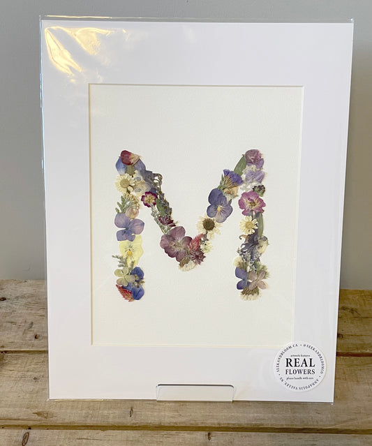 8x10" Monogram M - Original Artwork