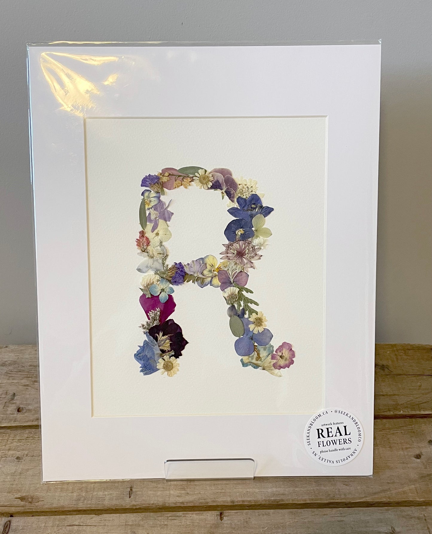 8x10" Monogram R - Original Artwork