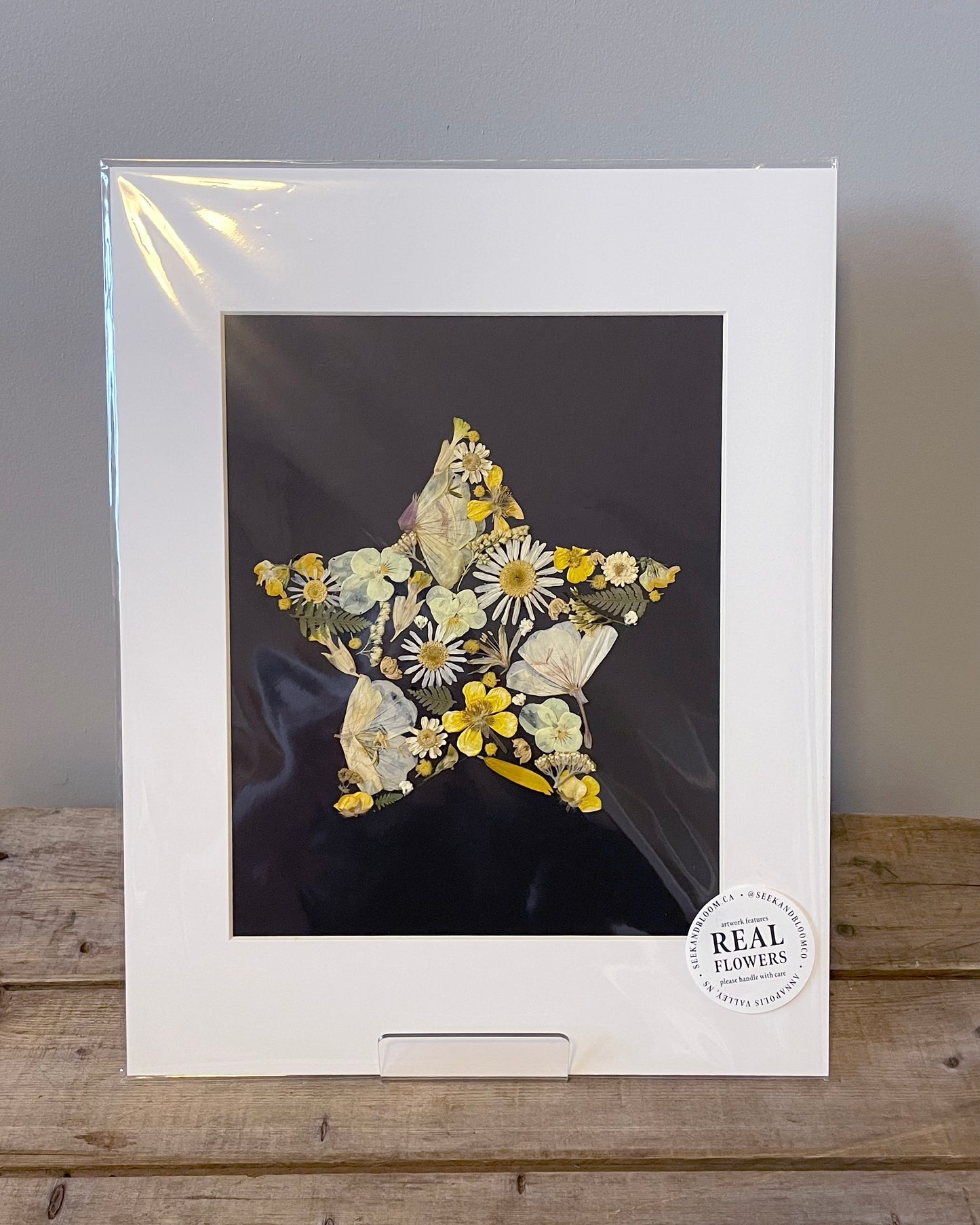 8x10" Floral Star - Original Artwork