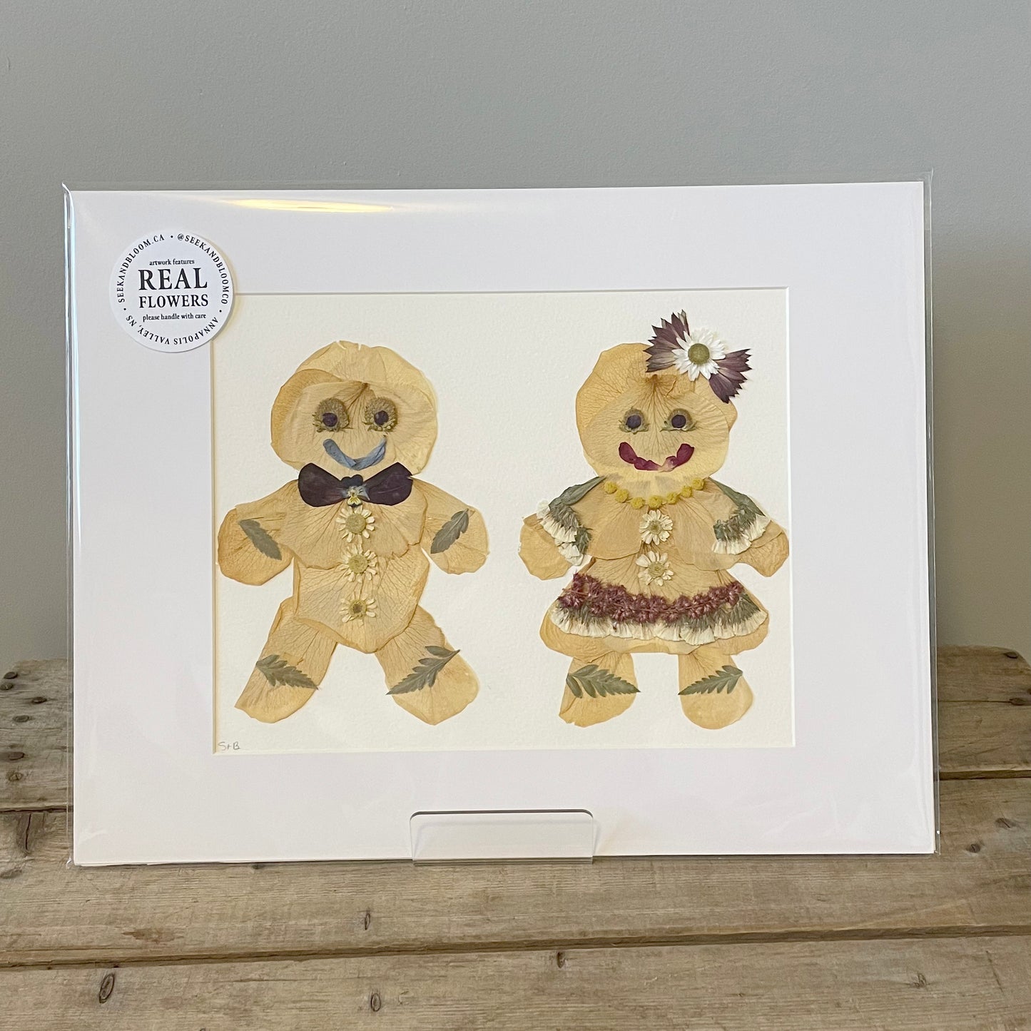 8x10" Christmas Gingerbread Friends - Original Artwork