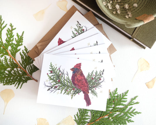 Cardinal,  Holiday Note Card Set