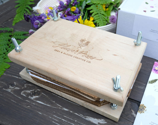 Heirloom Hand-Crafted Hardwood Flower Press