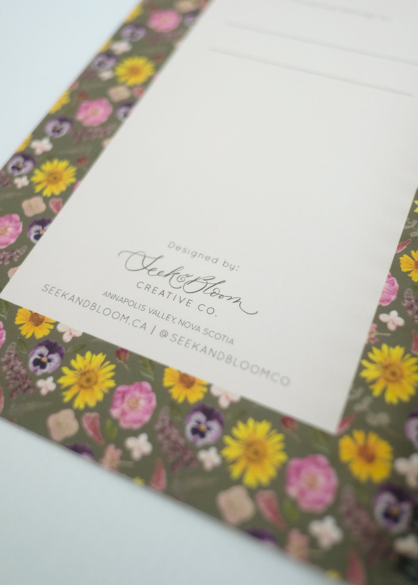 Journal, Pressed Flower Art Pattern Journal