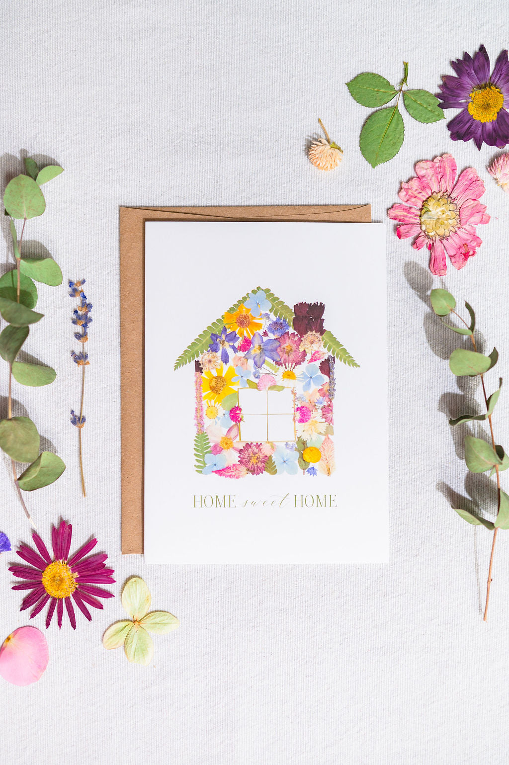 Home Sweet Home, Pressed Flower House