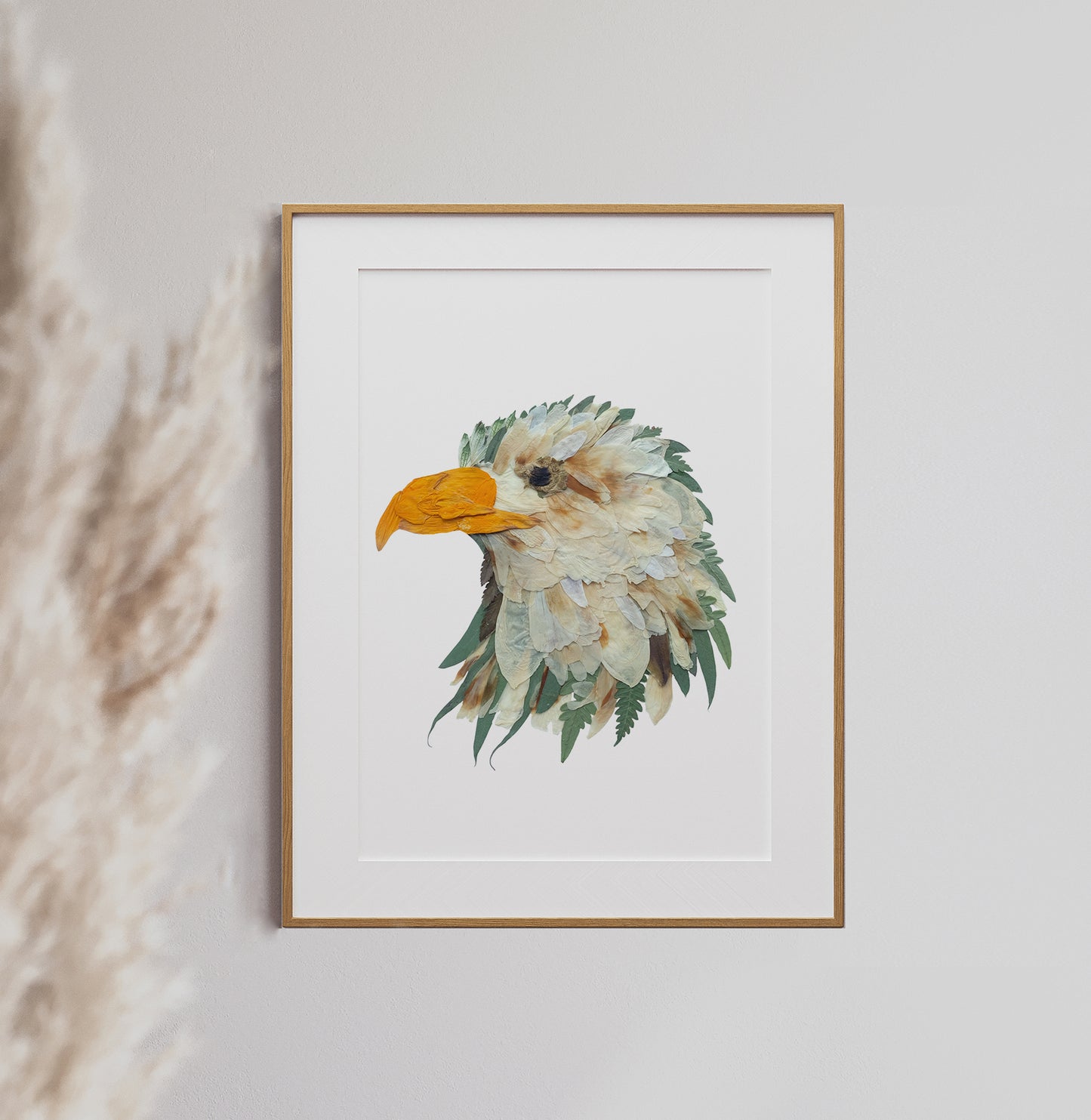 Bird Eagle Head - Pressed Flower Print