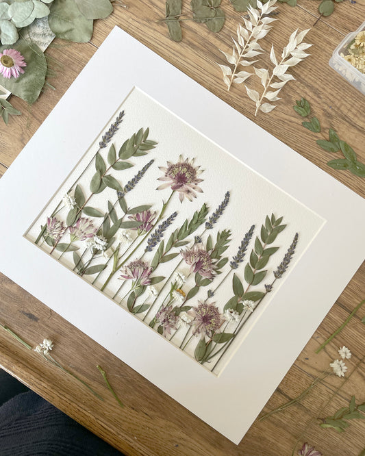WORKSHOP Pressed Flower Garden Art - August 6th