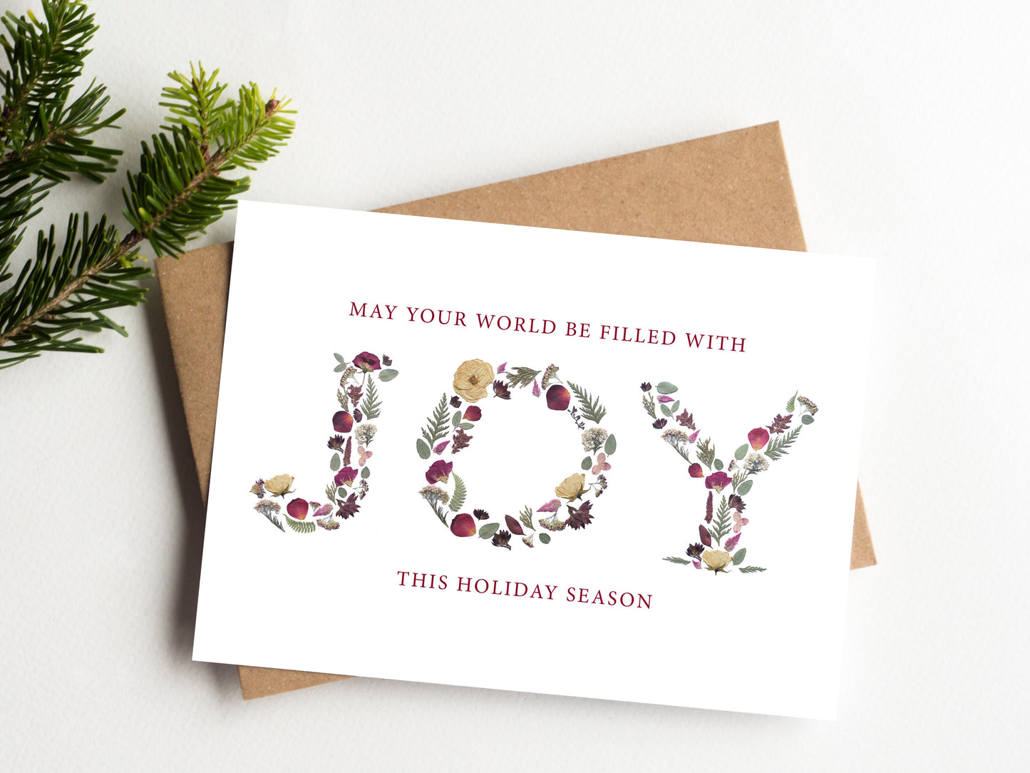 Joy, Holiday, Card 5x7