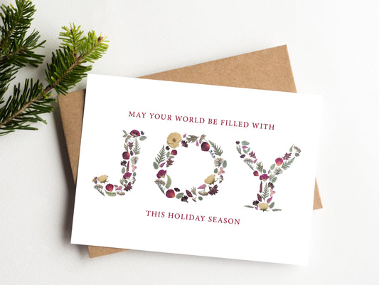 Joy, Holiday, Card 5x7