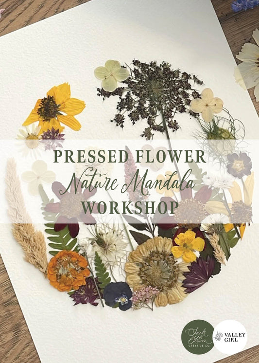 WORKSHOP Pressed Flower 'Nature Mandala' (Sunday, October 26th)