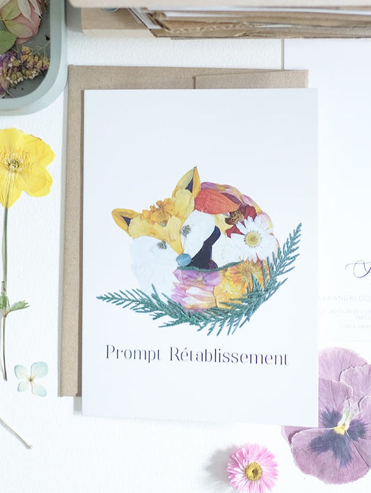 Prompt Rétablissement Renard, Large Card French
