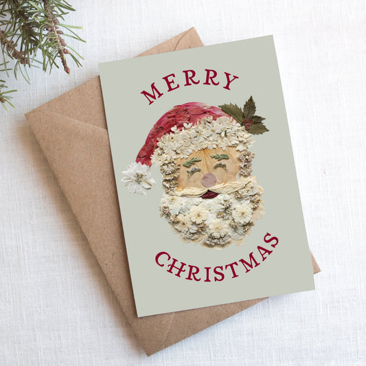 Santa, Merry Christmas, Card