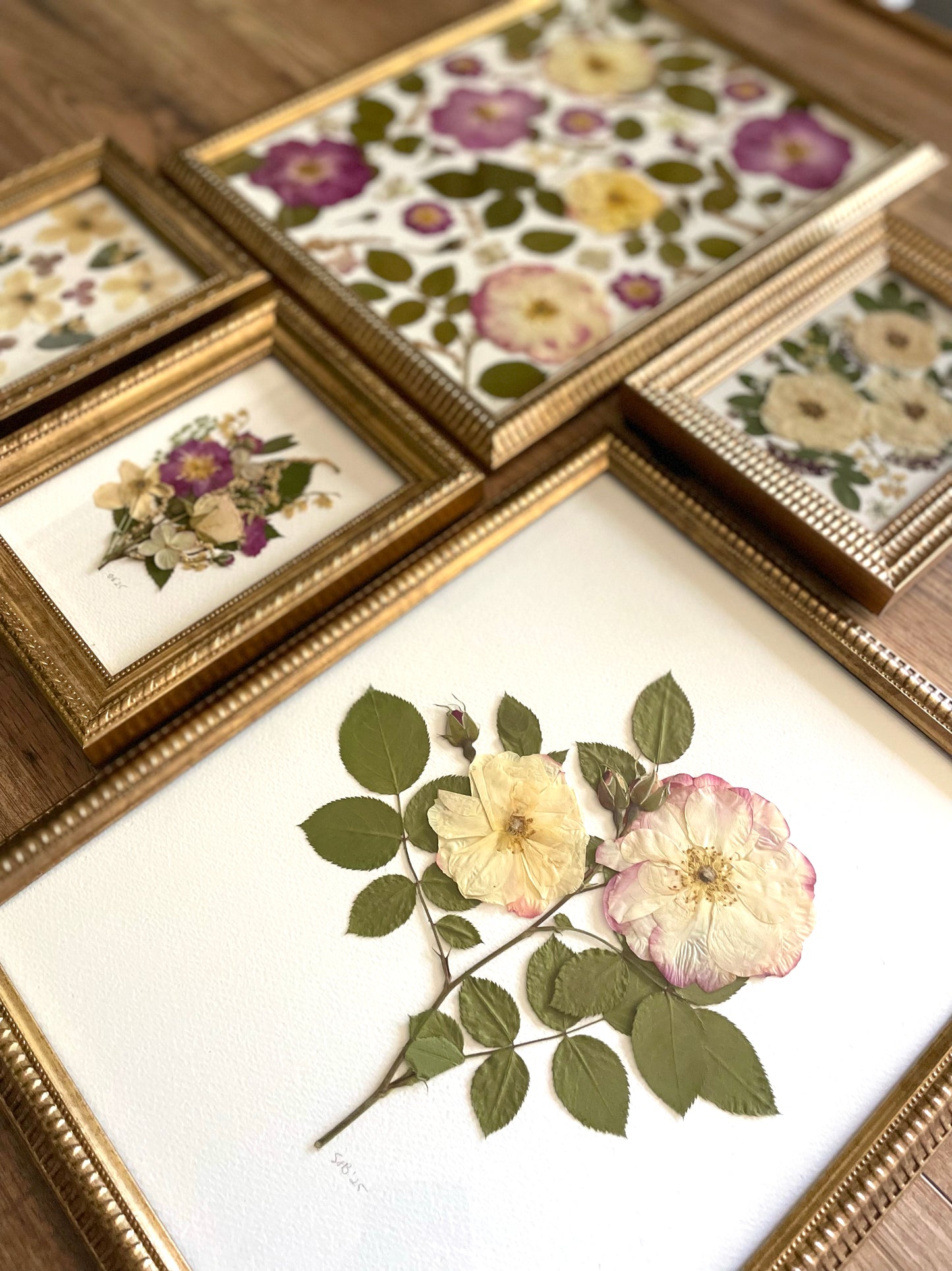 Vintage Single Stem Garden Rose - Original Artwork