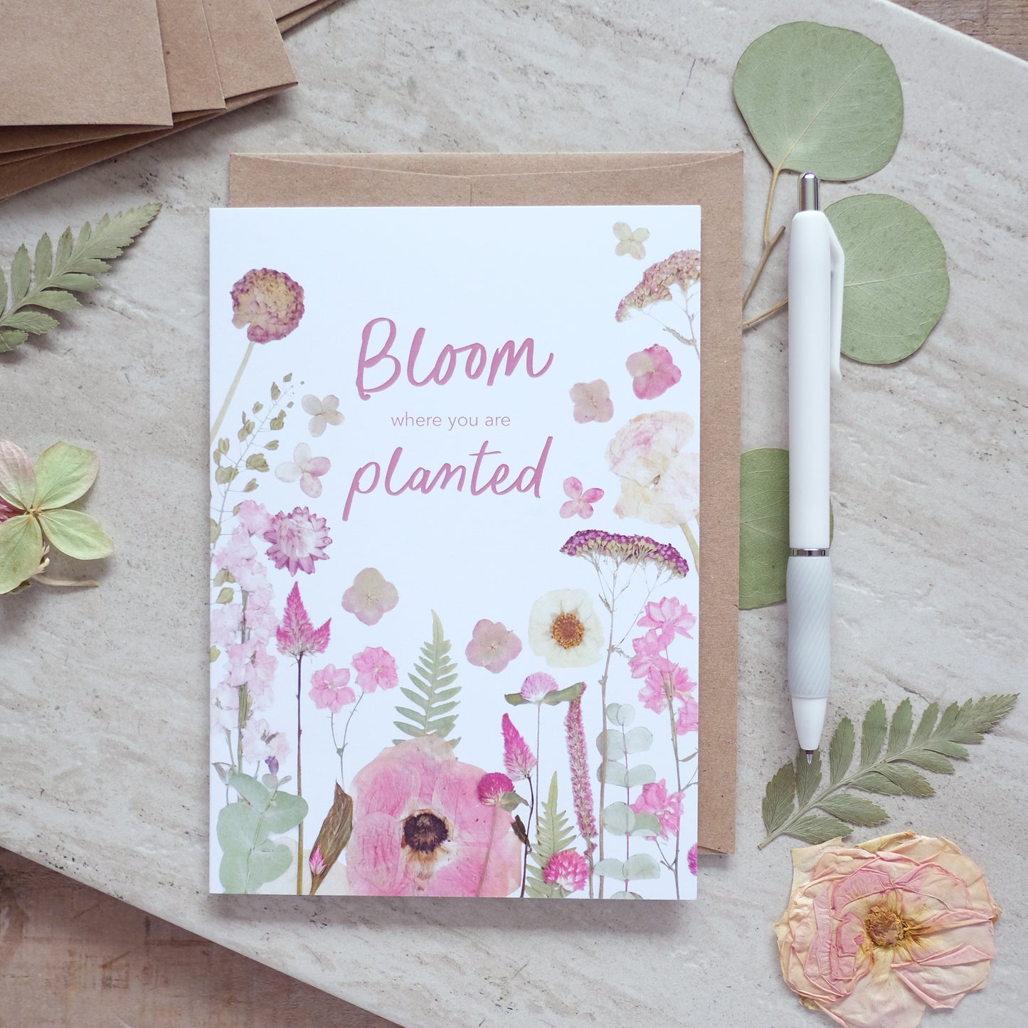 Bloom Where You Are Planted, Large Card *Discontinued