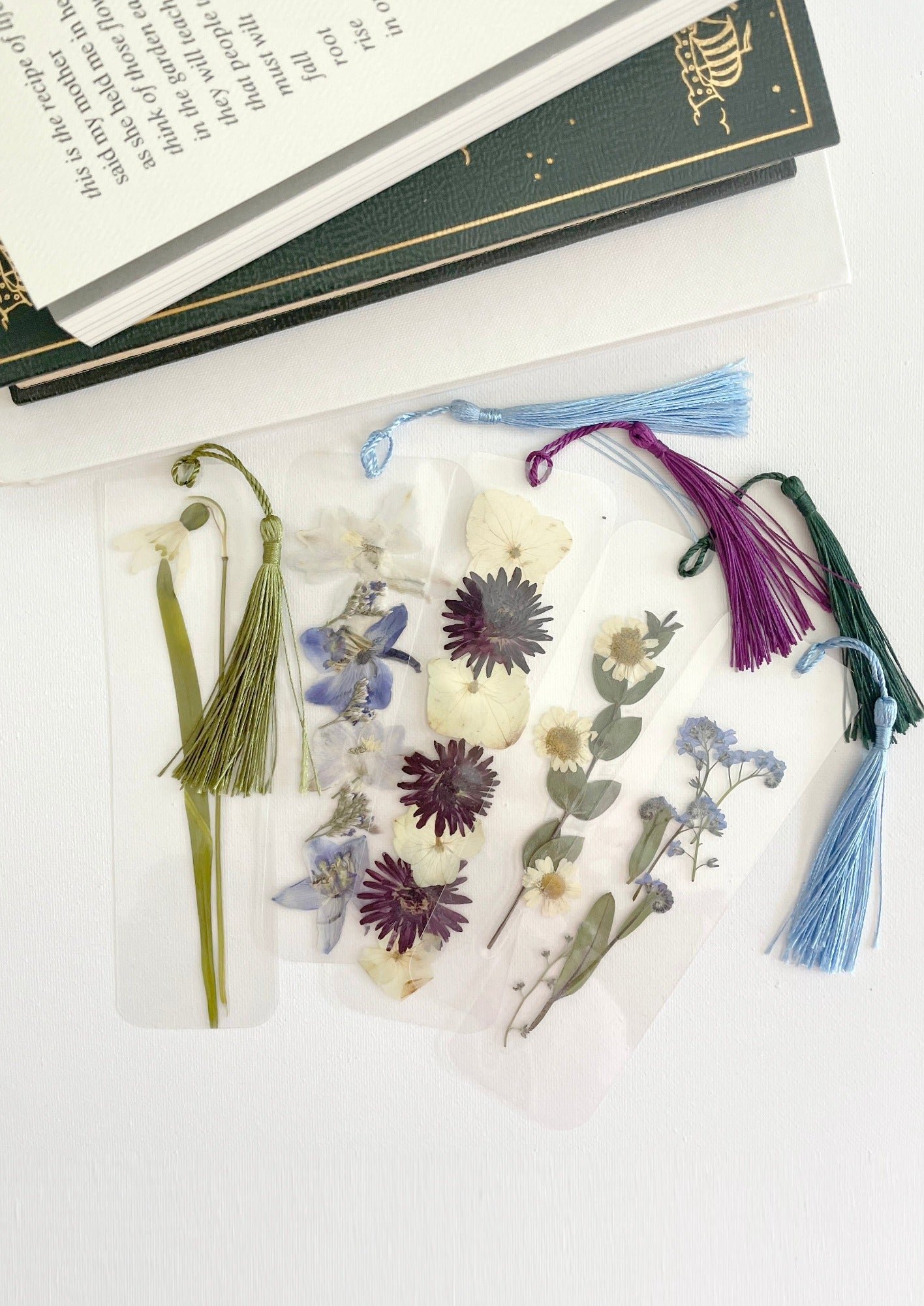 Pressed Flower Bookmark, Real Flowers