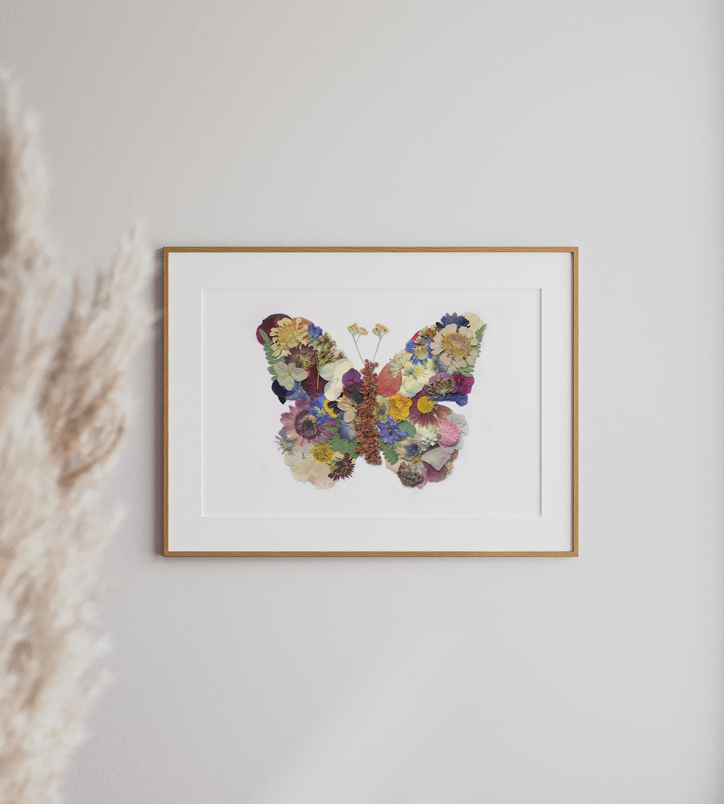 Butterfly, Pressed Flower Art Print