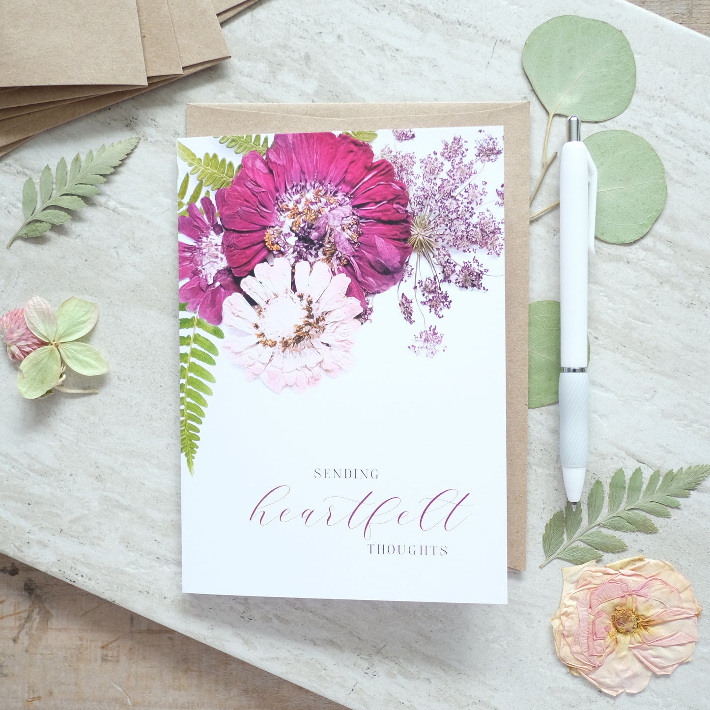 Sending Heartfelt Thoughts, Sympathy Card