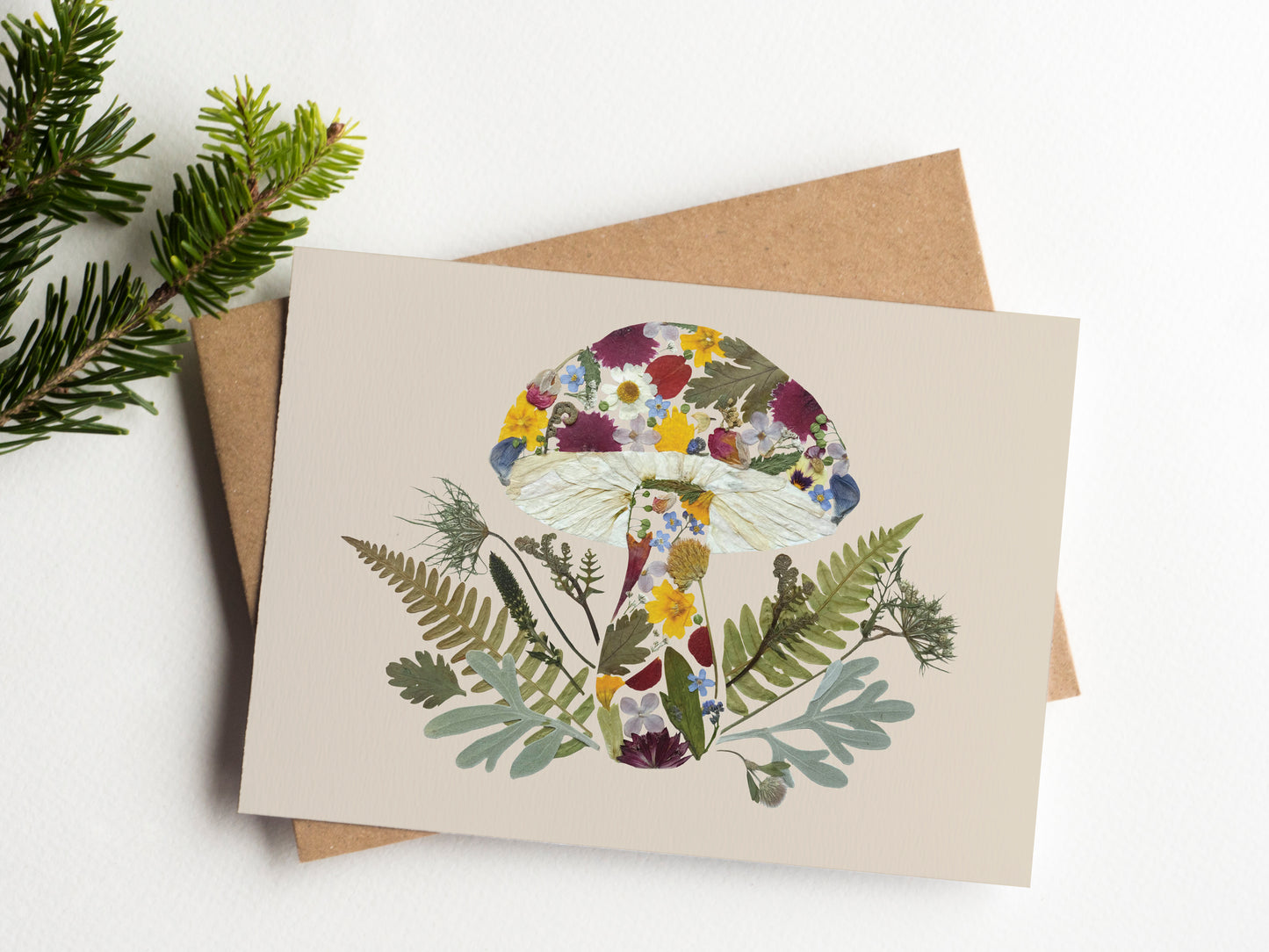 Mushroom, Everyday, Large Card