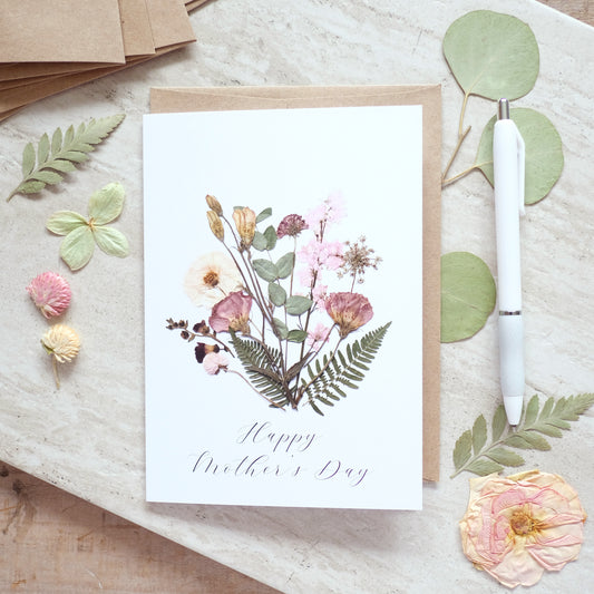 Vintage Bouquet Happy Mother's Day, Large Card