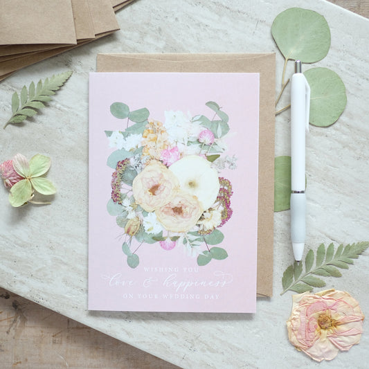 Wedding, Wishing You Love & Happiness On Your Wedding Day Card