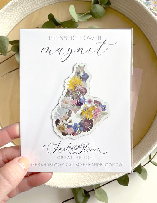 Cape Breton Map Pressed Flower