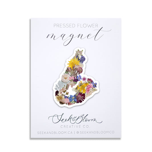 Cape Breton Map Pressed Flower
