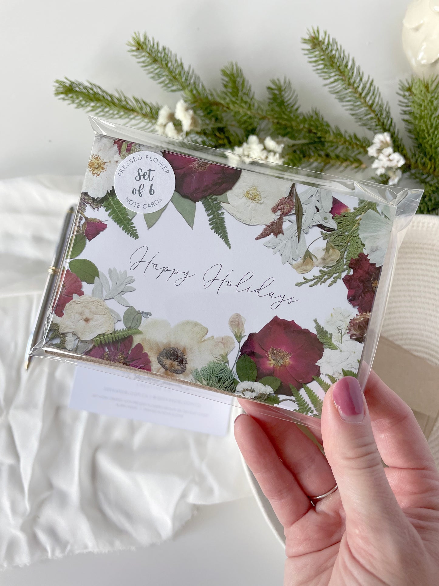 Happy Holiday's Note Card Set