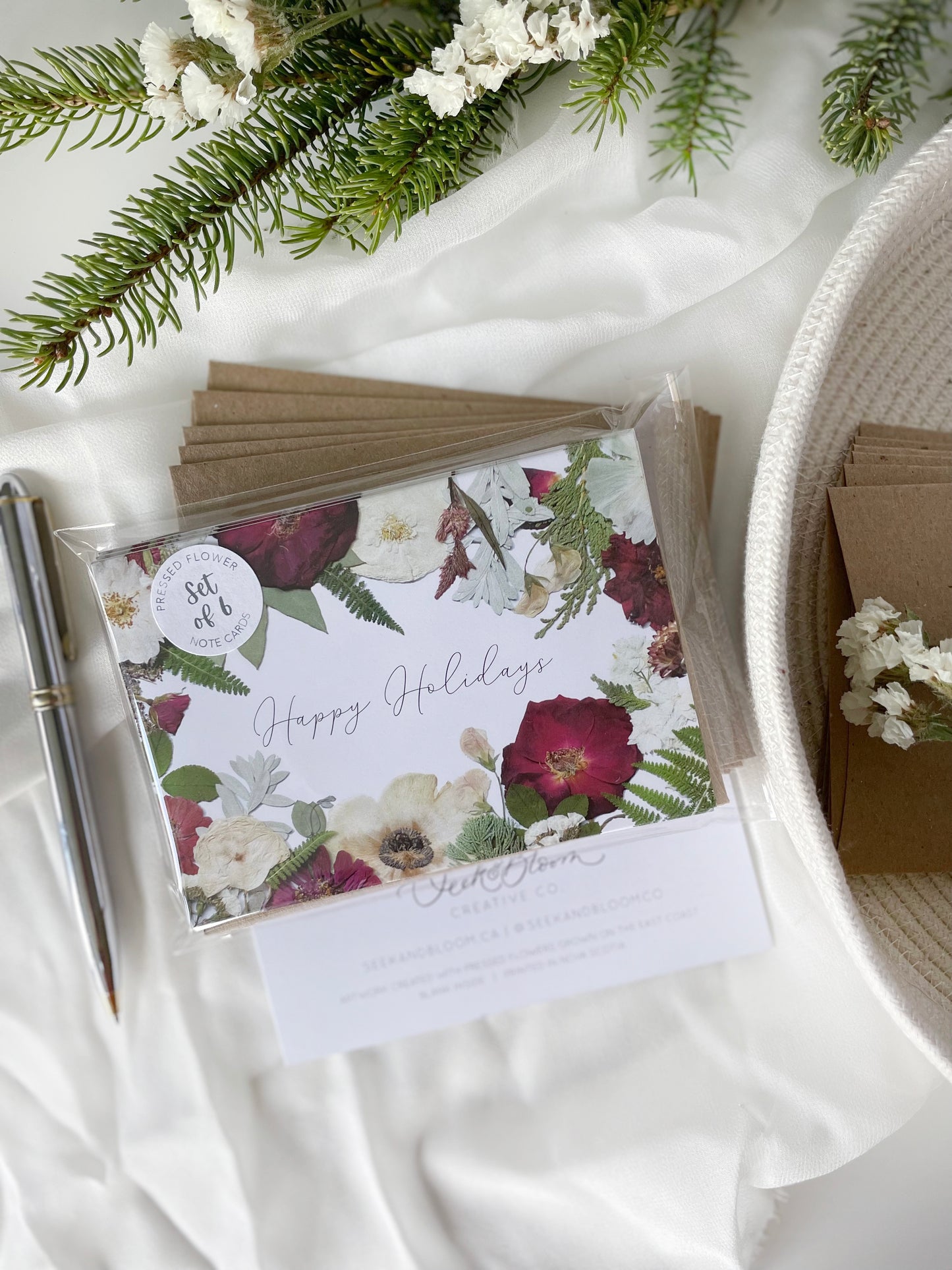 Happy Holiday's Note Card Set