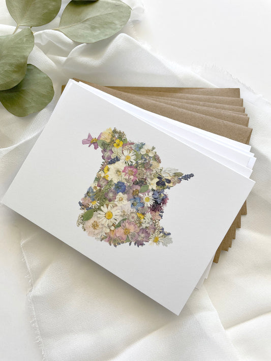 New Brunswick Flower Map , Note Card Set