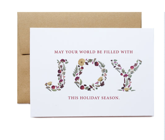 Joy, Holiday, Card 5x7