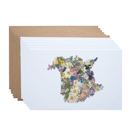 New Brunswick Flower Map , Note Card Set