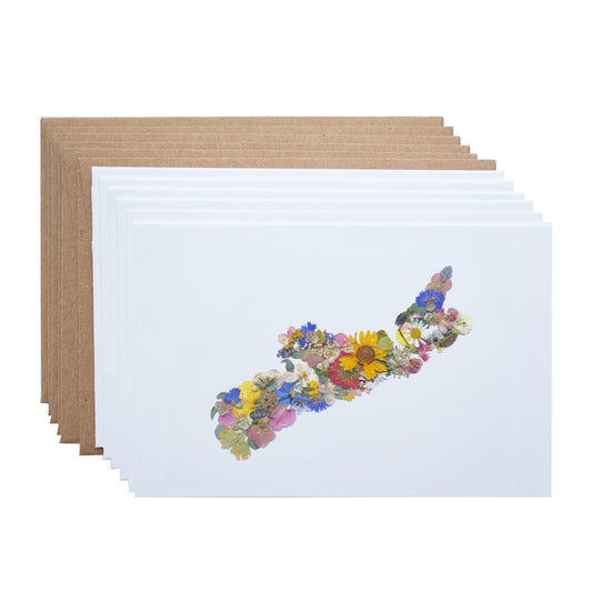 Nova Scotia Flower Map, Note Card Set