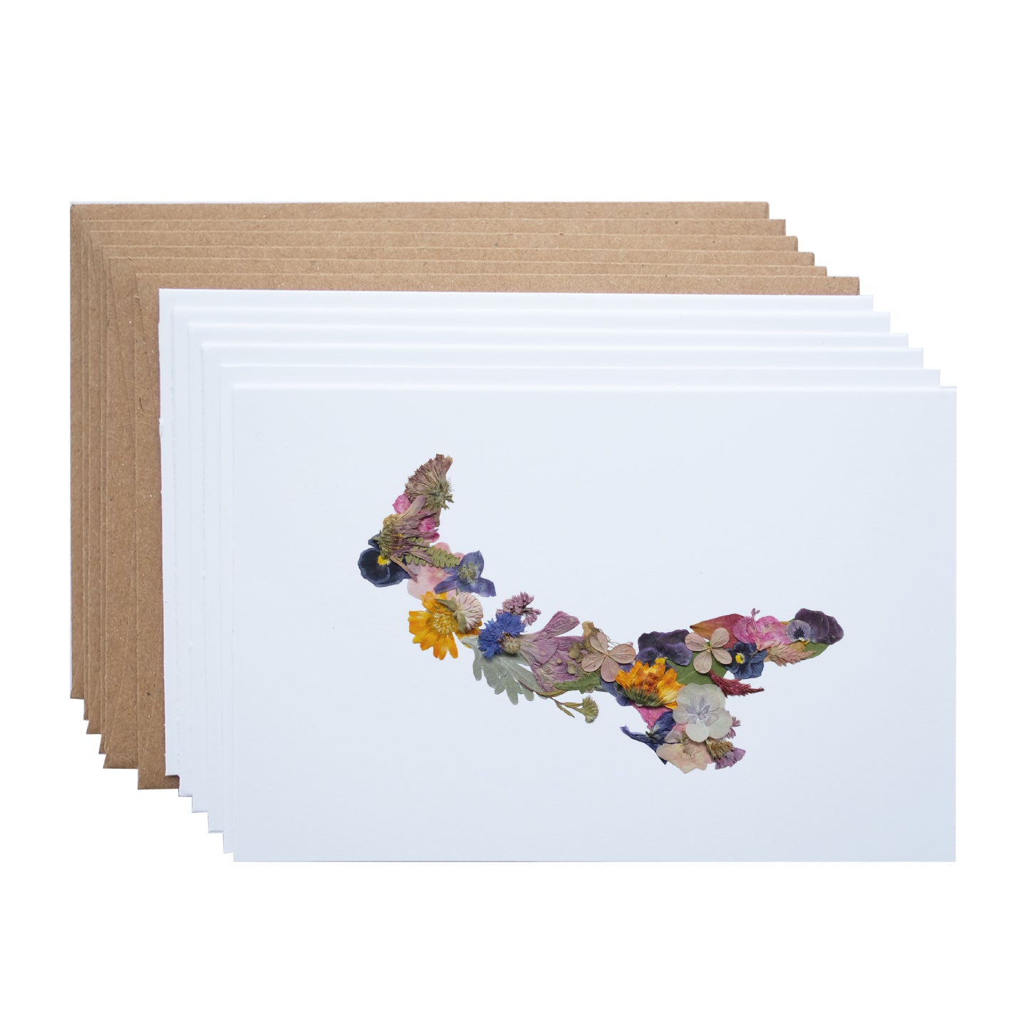 PEI Flower Map, Note Card Set