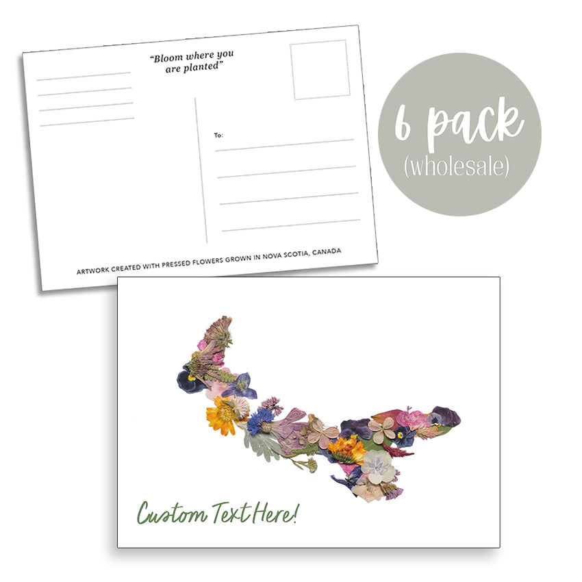 Post Card- 6 Pack Retail Set, Prince Edward Island, Custom Text