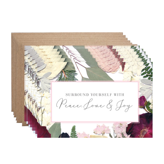 Peace Love & Joy,  Note Card Set *Discontinued