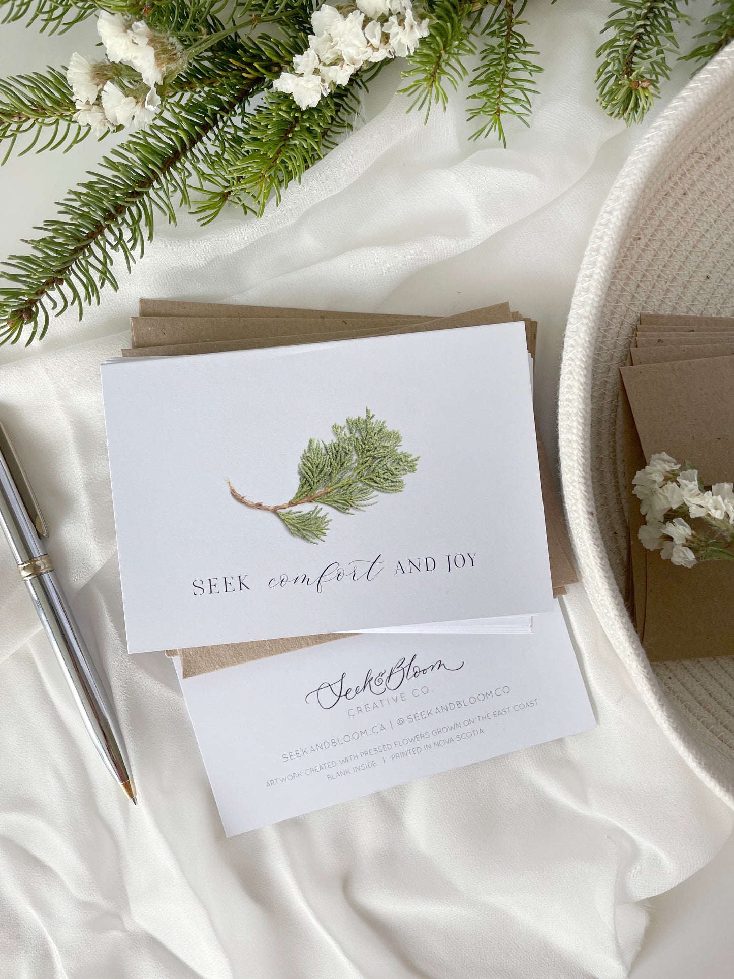 Seek Comfort & Joy, Holiday Note Card Set *Discontinued