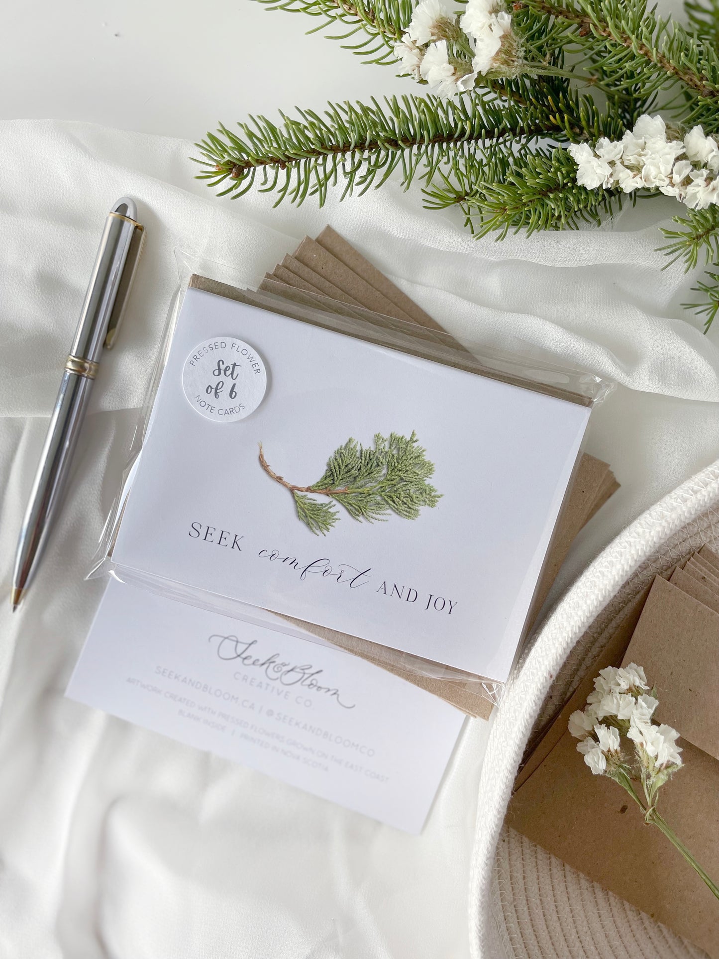 Seek Comfort & Joy, Holiday Note Card Set *Discontinued