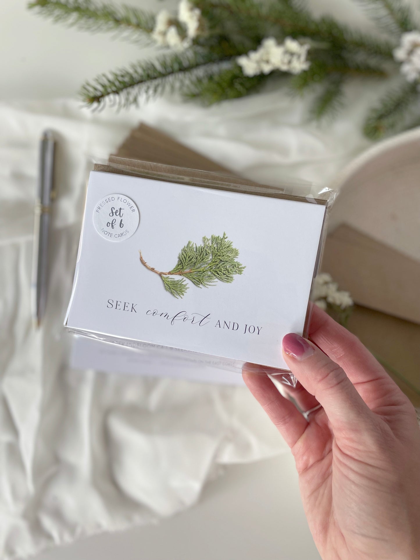 Seek Comfort & Joy, Holiday Note Card Set *Discontinued
