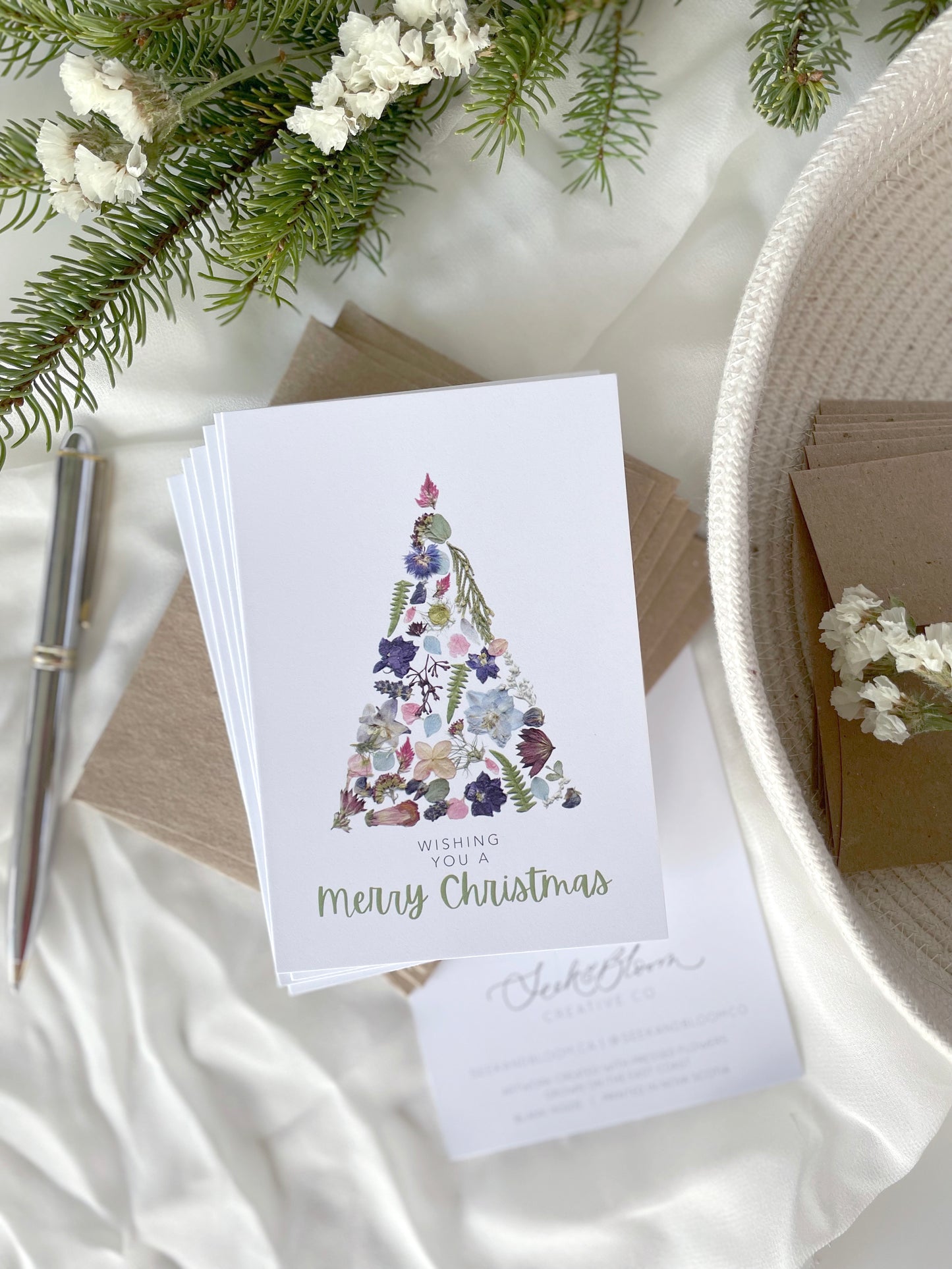 Christmas Tree Holiday Note Card Set