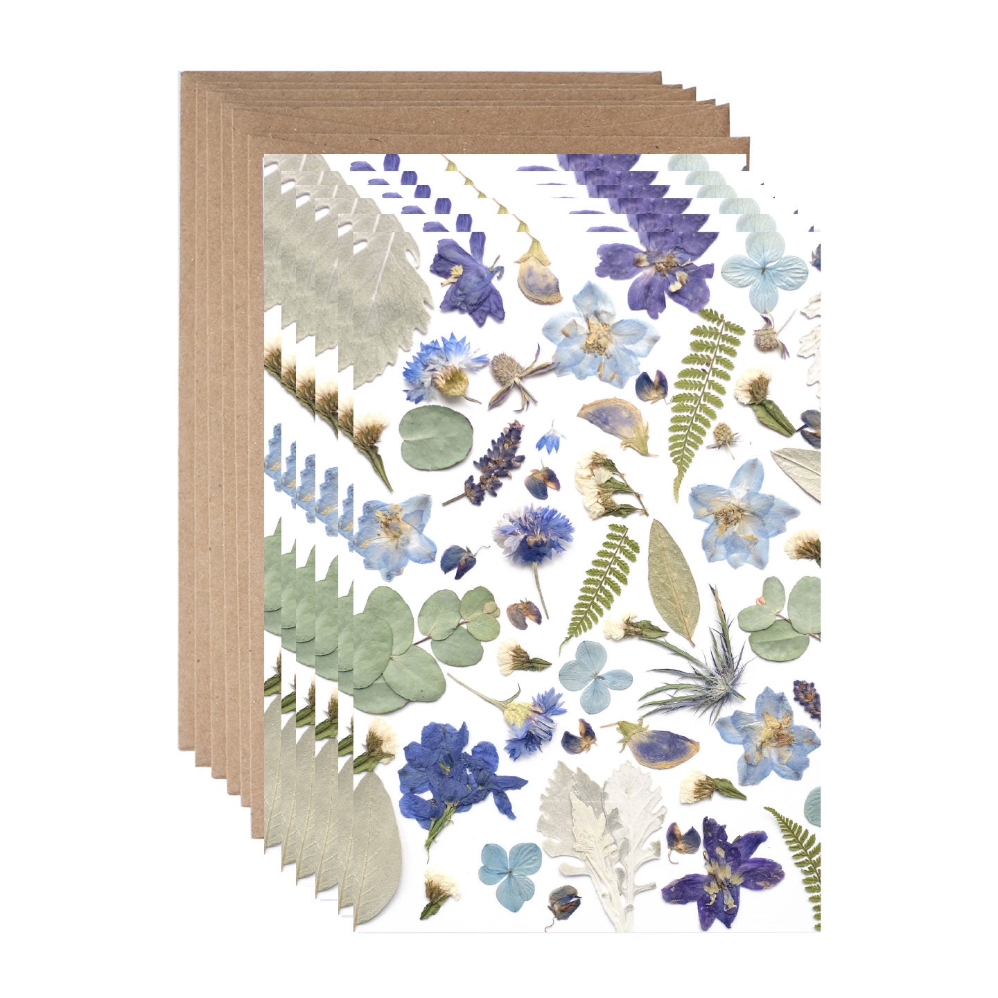Blue Flower Collage, Note Card Set *Discontinued