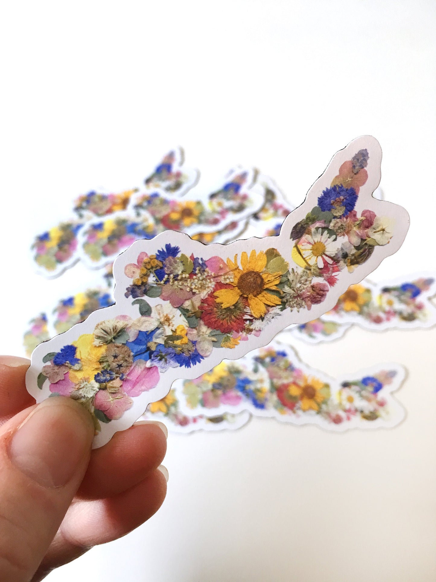Nova Scotia Map Pressed Flower, 3" Magnet