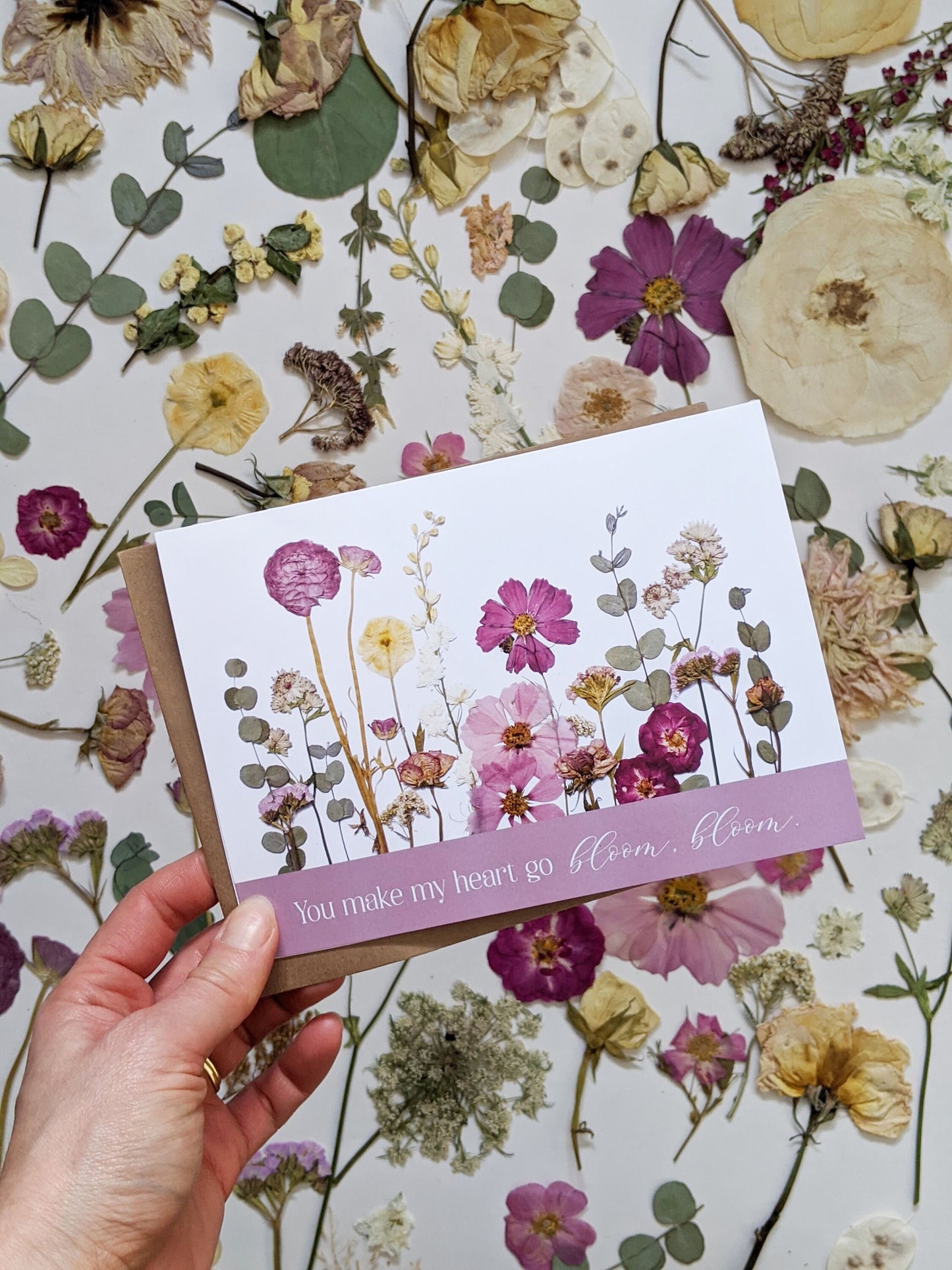 You Make My Heart Go Bloom Bloom, Valentine Card