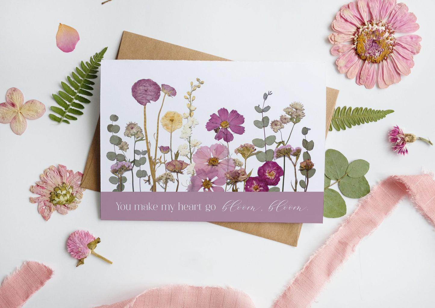 You Make My Heart Go Bloom Bloom, Valentine Card