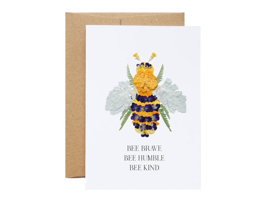Bee Brave, Humble and Kind, Bee Card *Discontinued