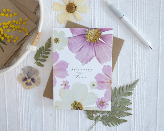 Showering You With Love, Baby or Wedding Shower Card