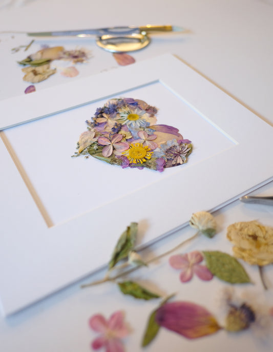 Pressed Flower Heart DIY Kits