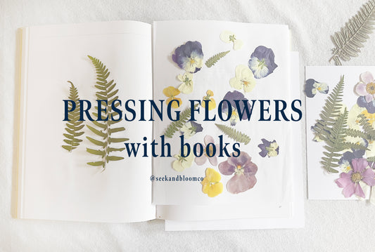Tips for using books to press flowers