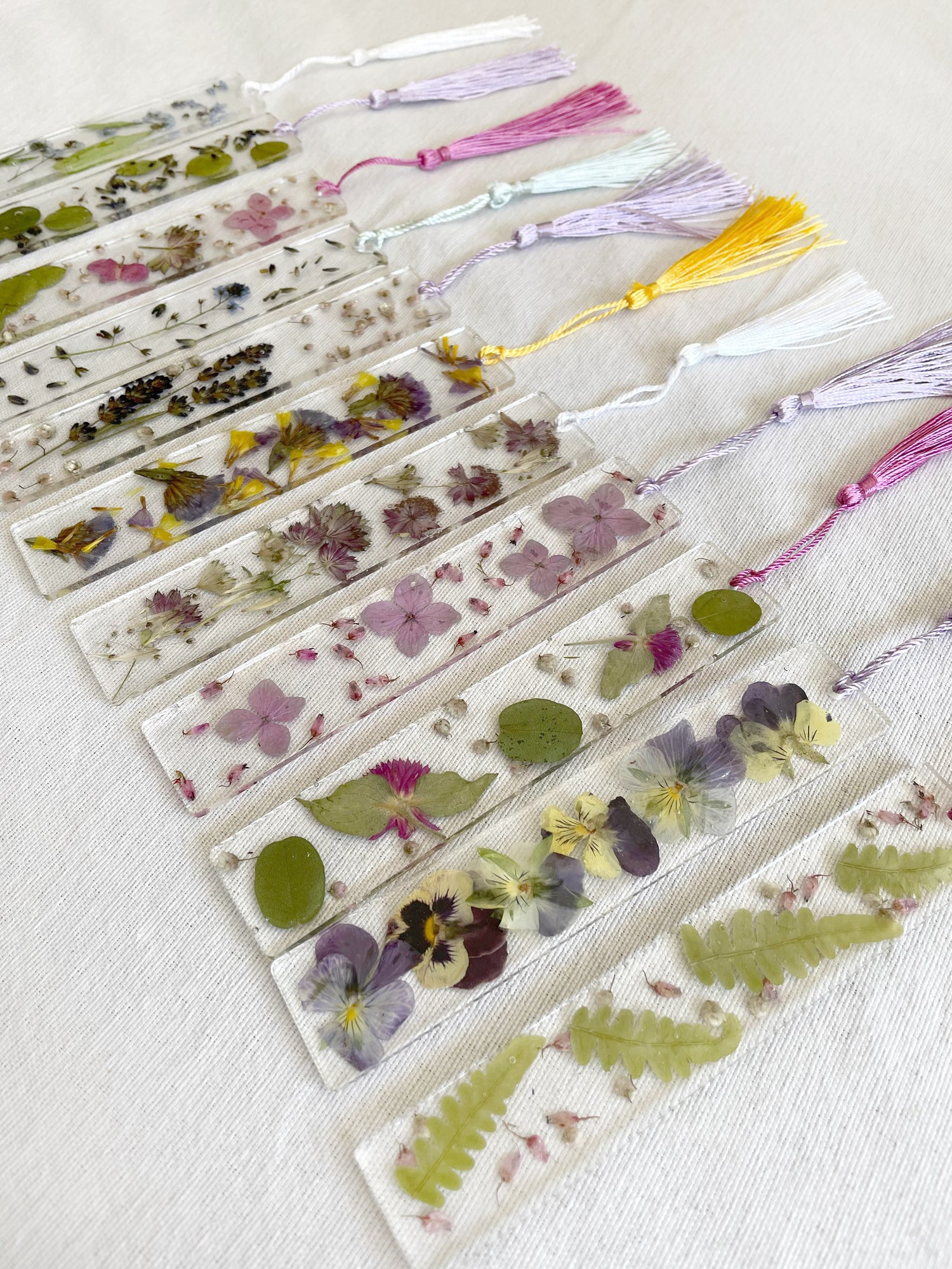 Pressed Flower Bookmarks