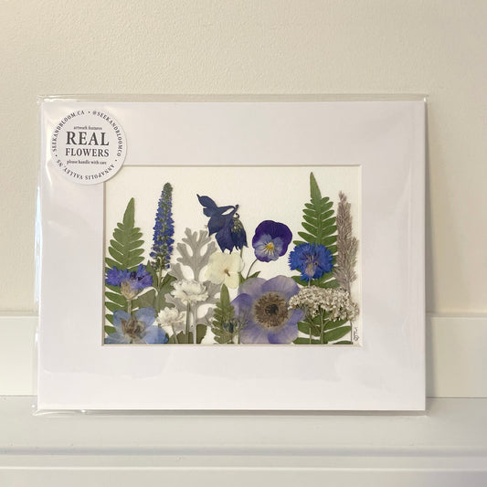 5"x7" Blue Garden - Original Artwork